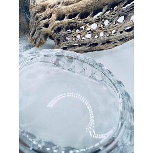 VINTAGE HEISEY Crystolite Rolled Sides Pickle Dish - Picture 4 of 5